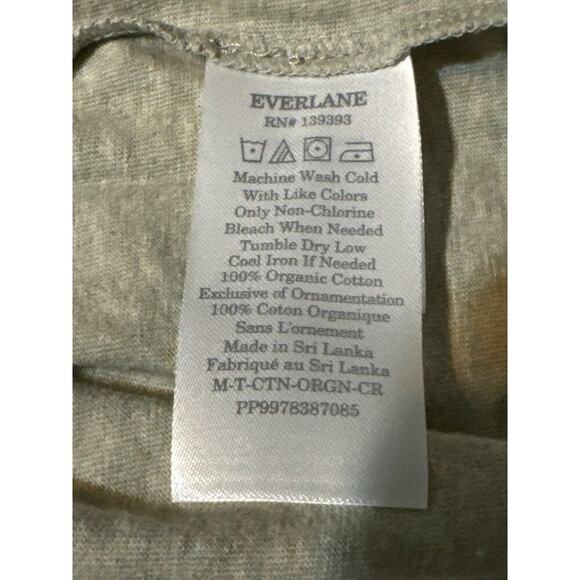 Everlane Uniform Crew Neck Tee Organic Cotton Heathered Grey Short Sleeve - Picture 7 of 9